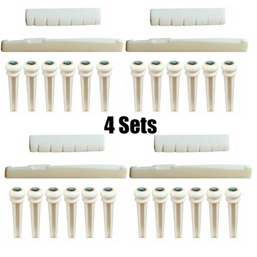 Guitar Bone Saddle Nut Bone Bridge Pins Guitar Luthier Saddle For Gibson US - Picture 48 of 55