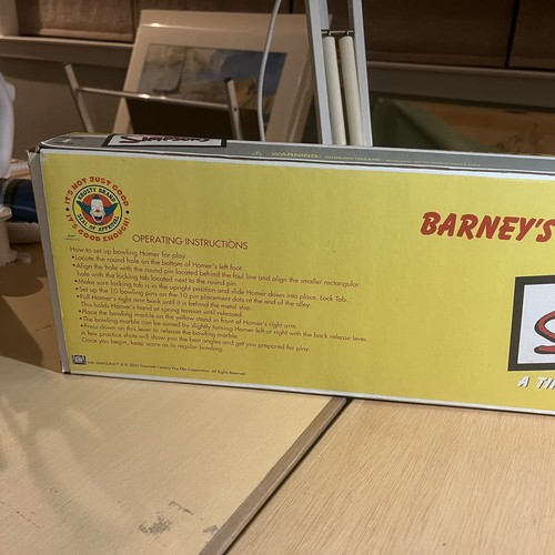 The Simpsons Barney's Bowl A Rama Game, excellent condition with box, tiny - Picture 8 of 9