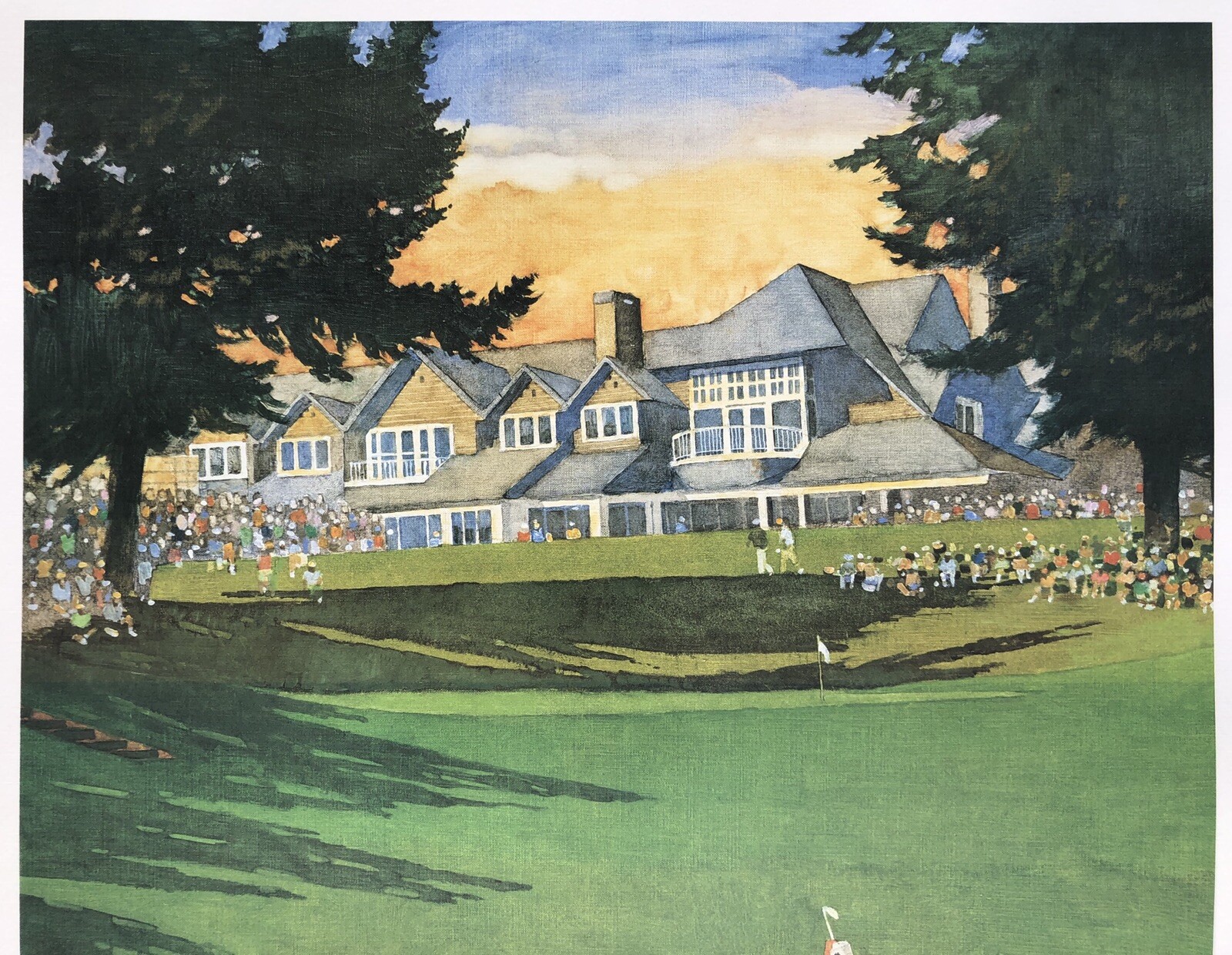 Bart Forbes Signed And Numbered Limited Edition Golf Print, Fred Meyer