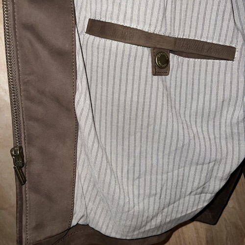 HERREN ROBERT COMSTOCK VERTIKALE BABY KALBSNUBUKLEDER DESIGNER JACKE GRÖSSE LARGE - Bild 9 von 16