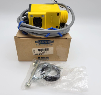 Banner Q45VR2LV Photoelectric Sensor Switch 5A 90/250VAC Max 50/60Hz Series Q45