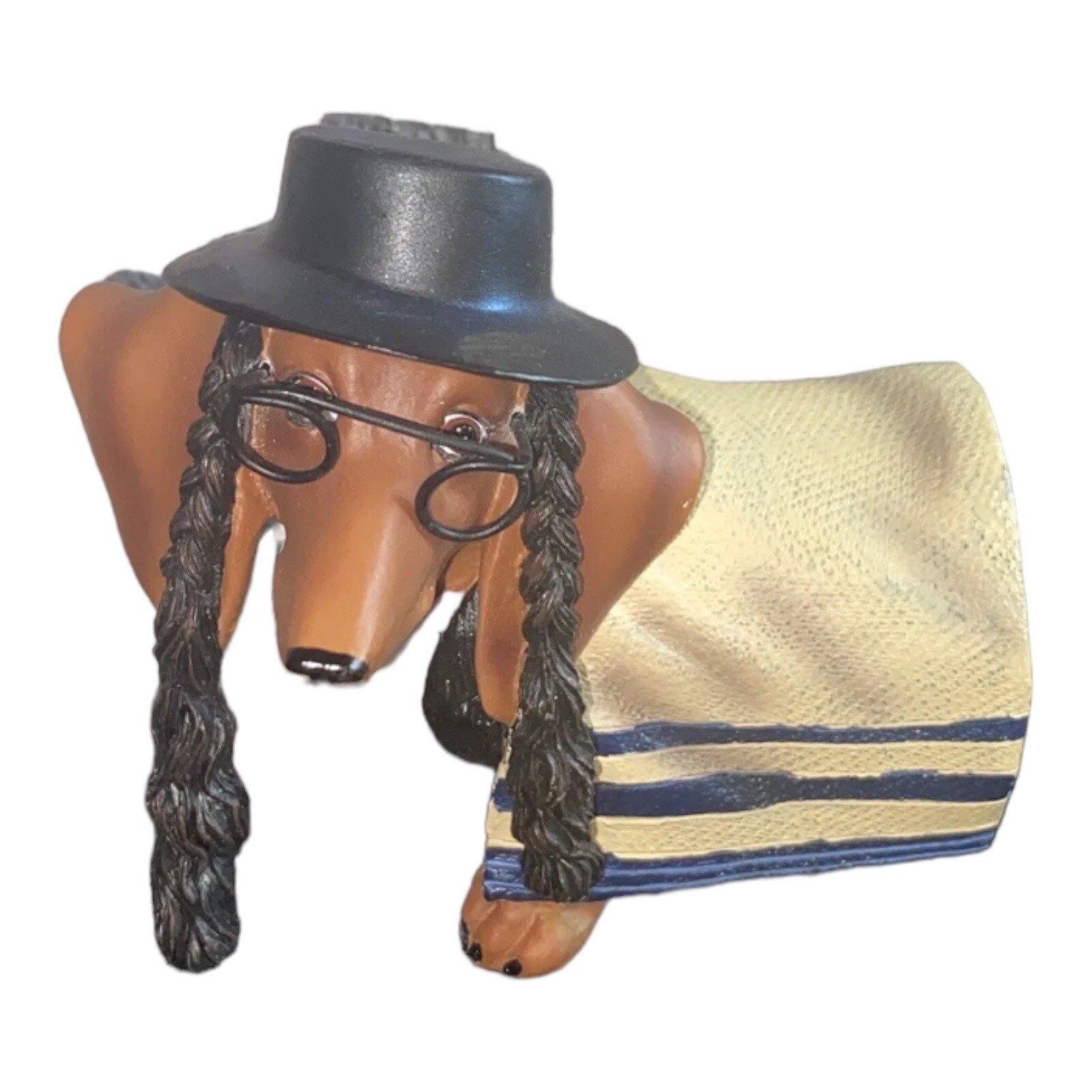 WESTLAND HOT DIGGITY DACHSHUND KOSHER JEWISH RABBI DOG FIGURINE
