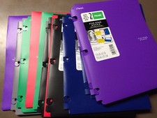 Lot Of 20 Mead Five Star 2-Pocket Folder Snaps In And Out Quickly Plastic