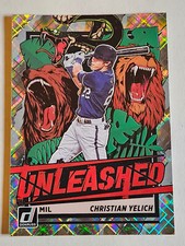 Christian Yelich - 2021 Donruss Unleashed Diamond Insert Card