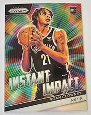 2023-24 Panini Prizm Instant Impact #21 Noah Clowney Rookie Rc Silver Prizm Nets