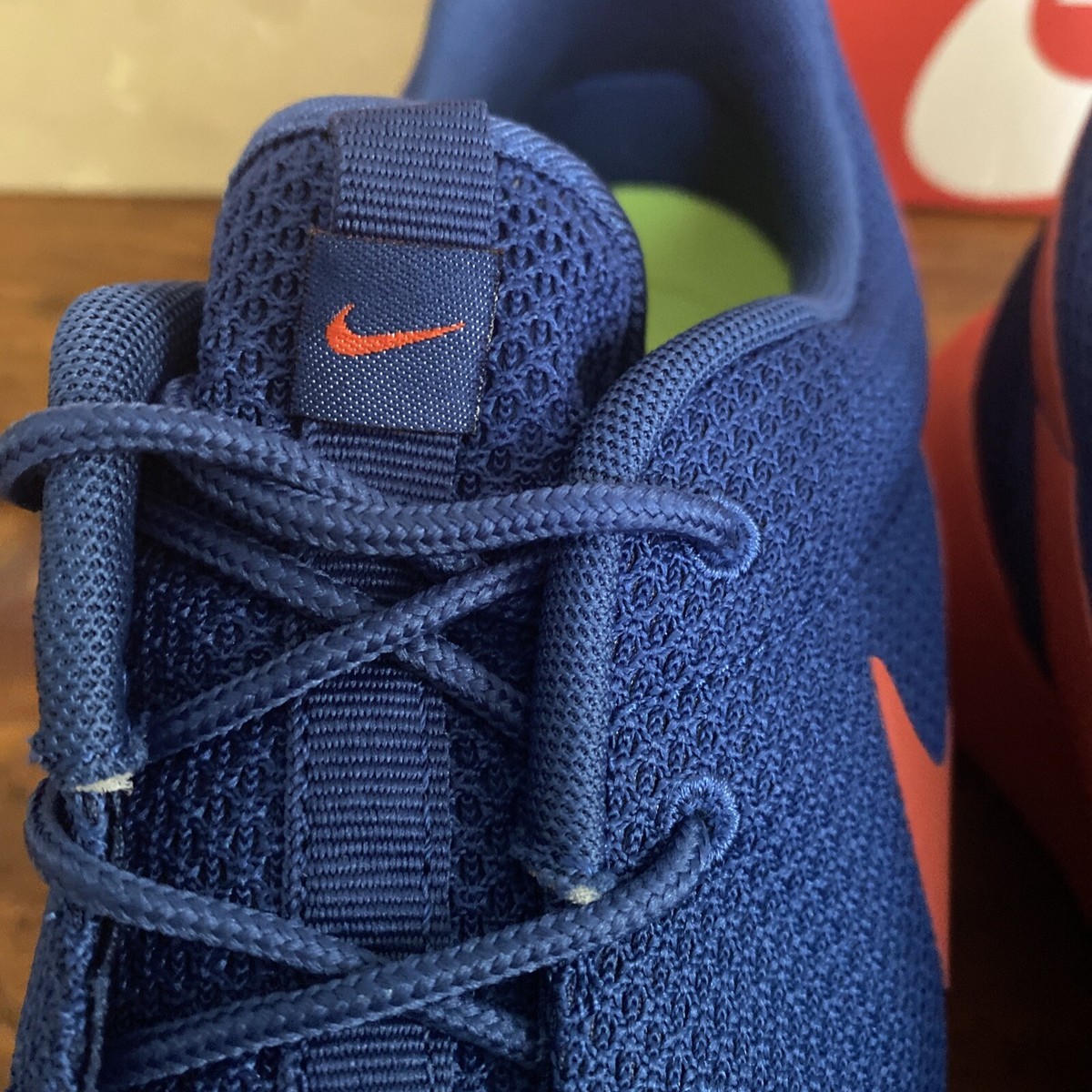 Size 12 - Nike Rosherun Dark Royal Blue Orange for sale