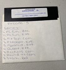 JA045 Arcade 5 For IBM-PC Just Public Domain Library Vintage