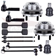 12PCS Wheel Bearing & Hub Tierods Sway Bars Fits Town & Country Grand Caravan