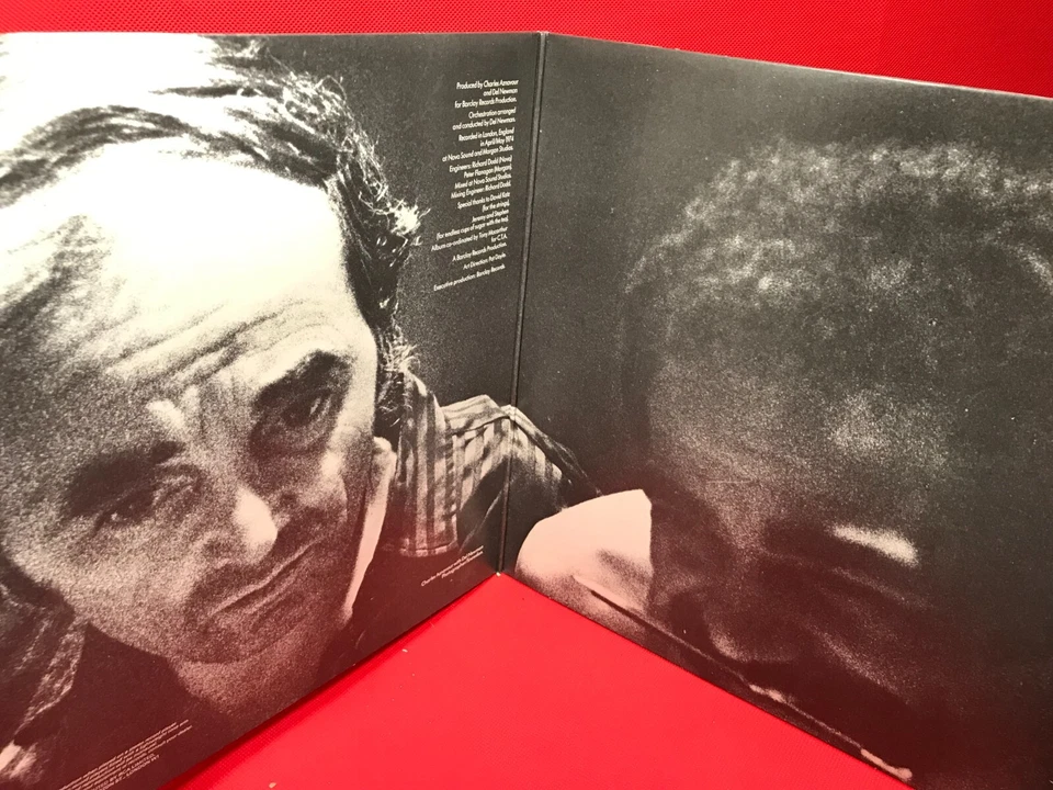 CHARLES AZNAVOUR A Tapestry Of Dreams 1974 UK vinyl LP She Our Love, My original - Image 3 of 4