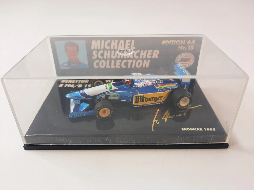 Minichamps Benetton B194/B195 #1 Schumacher showcar 1995 1/64 510956491 MSC#15 - Immagine 2 di 3