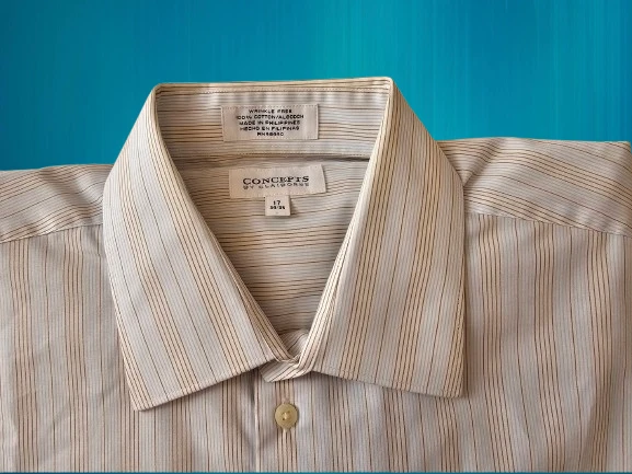 CONCEPTS By CLAIBORNE MEN'S LONG SLEEVE DRESS SHIRT - SIZE 17 (34/35) - Image 2 of 4