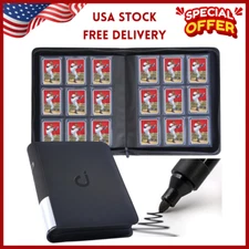 Toploader Binder, Holds 288 Toploaders - 9-Pocket Top Loader Binder for 3" X 4" 