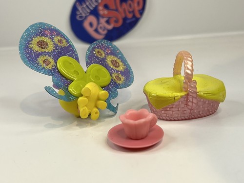 BUD BUTTERFLEW BUTTERFLY #3-67 CON Acc - Autentico negozio di animali Littlest - Hasbro LPS - Foto 3 di 4