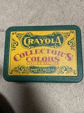 Vintage Sealed Crayola Collectors Colors Limited Edition, Tin with Crayons, 1991