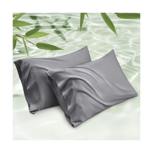 Bedsure Cooling Pillow Cases Standard Size 2 Pack, Rayon Derived from Bamboo ...