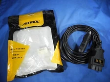 AUTOOL BT50 Car OBD2 ECU Emergency Lighter Power Cigarette Cable Battery Tool