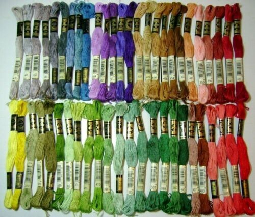 50 DMC 25 Embroidery Floss Lot of 50 Different RANDOM Colors NO Duplicates - Picture 3 of 3