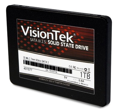 1 TB VisionTek 2,5-Zoll Serial ATA III 3D MLC Internes Solid State Drive