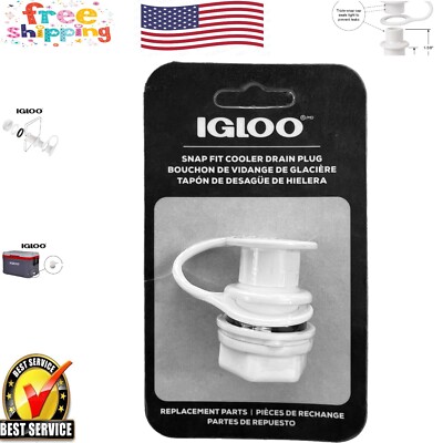 Igloo Replacement Triple Snap Drain Plug - Leak Proof Outdoor Essential