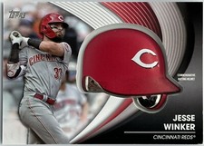 2022 Topps Series 2 - Batting Helmet Commemorative Relics #BH-JW Jesse Winker