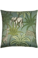 Jungle Parade Green cushion covers by Paoletti  50cm X  50cm
