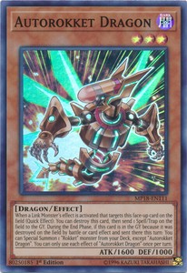 Autorokket Dragon - MP18-EN111 - Super Rare - 1st Edition x3 - Near Mint