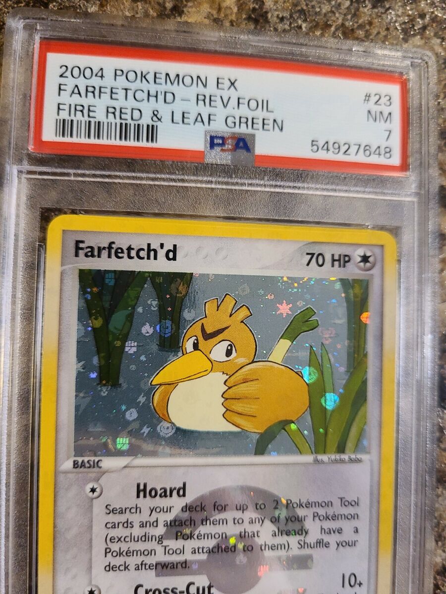 Pokemon EX FireRed & LeafGreen FRLG Reverse Holo Foil Farfetch'd 23/112 PSA  7