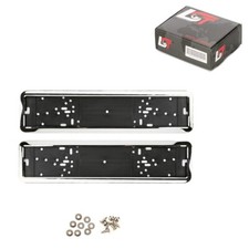 2x Kennzeichenhalter KFZ Nummernschild Halterung Chrom-Farben für MERCEDES-BENZ