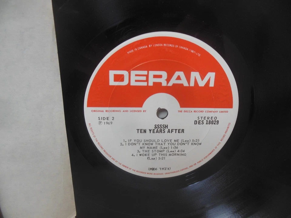 TEN YEARS AFTER excellent vinyl lp SSSSH - Image 2 of 4