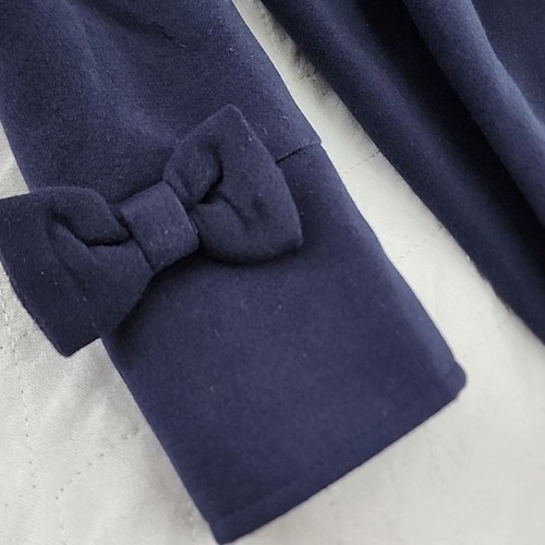 Cappotto trench elegante Pettigirl taglia 5 blu navy formale Inghilterra outwear fantasia festa - Foto 5 di 10