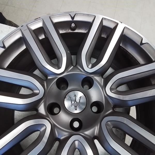 2017 MASERATI GHIBLI 17 INCH FRONT OEM USED WHEEL B CONDITION GRAY 7 DBL SPOKES