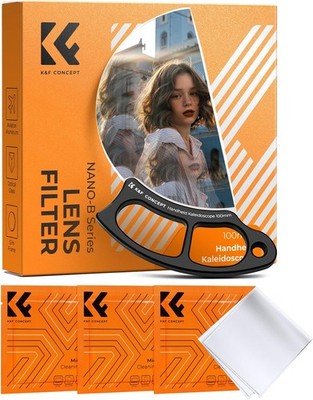 K&F CONCEPT 79mm/100mm Handheld Subtle Kaleidoscope Filter Special Effect Filter