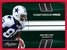 2011 Prestige Prestigious Pros Green #21 Dez Bryant 055/250 Dallas Cowboys MINT