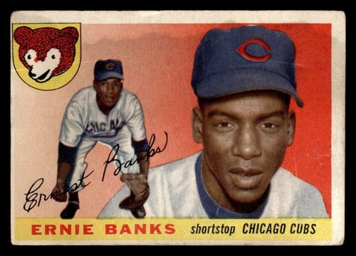 1955 Topps #28 Ernie Banks Low Grade Filler JX5524
