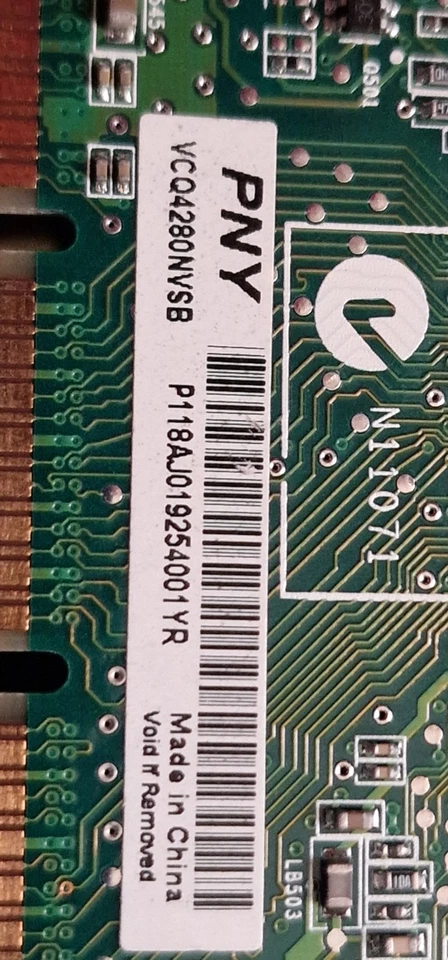 PNY VCQ4280NVS DUAL MONITOR NVIDIA QUADRO 280 NVS P111 64MB AGP GRAPHICS CARD - Image 4 of 4