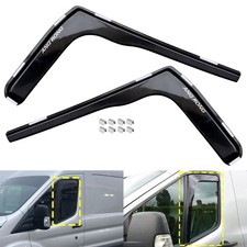 2x Windabweiser Regenabweiser Windschutz Schwarz für Ford Transit V363 MK8 2-Tür