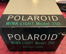 Vintage Polaroid Wink Light Model 250 in Box with Accessories