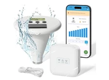 WiFi Pool Alarm, Zuomeng Solar Wave Pool Alarm with High Sensitivity, Smart A