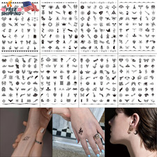 Small Temporary Tattoos for Adult Women Men  380 Styles 8 Sheets Fake Finger Fa