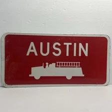 Metal Sign Plaque Austin Firefighter Home Decor Man Cave Garage