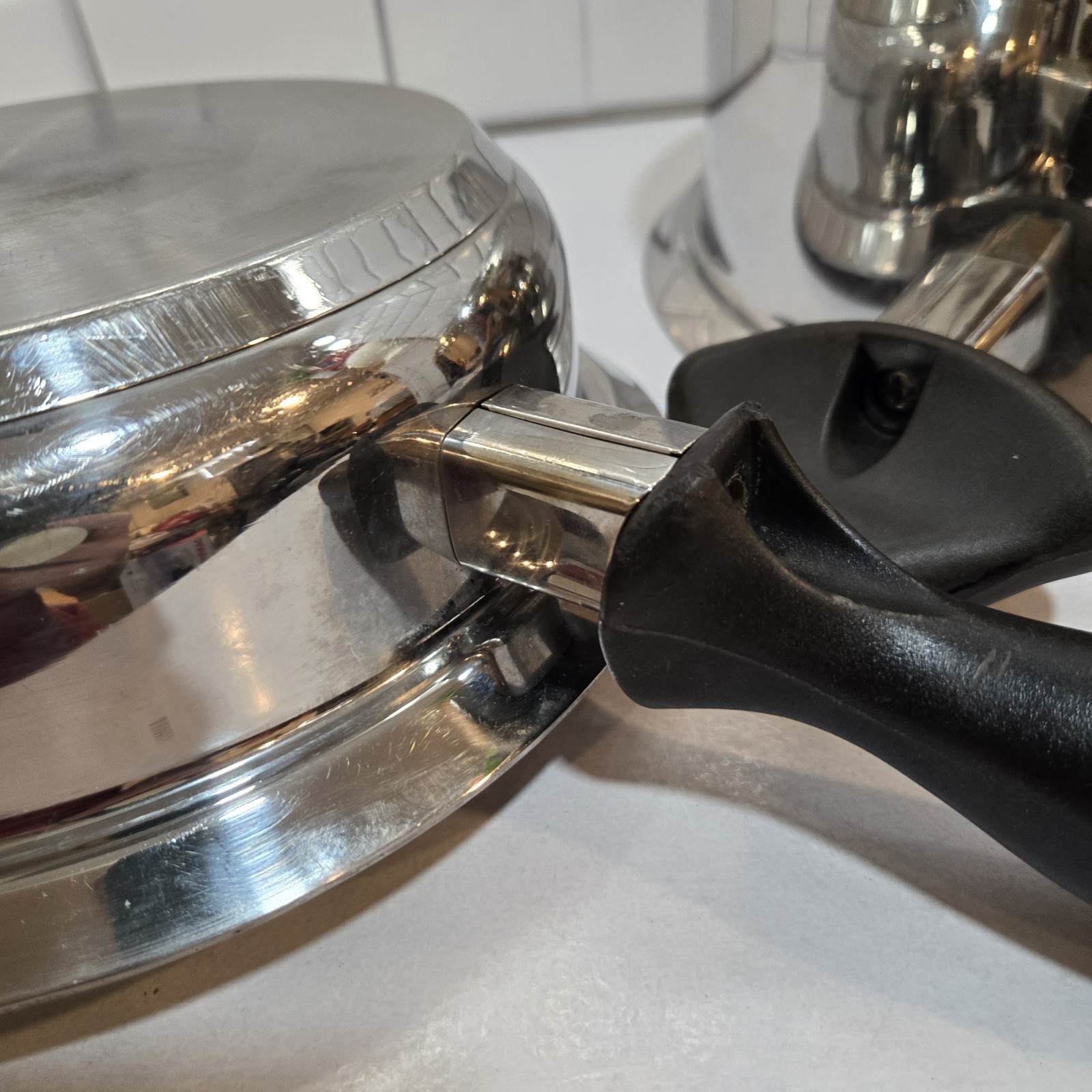 Carico Ultra Tech ll T304SS Stockpot & Lid 6 Qt + 1.7 Qt Pan Skillet READ*