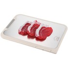 Schneidebrett, doppelseitiges Schneidebrett, Edelstahl-Schneidebrett,