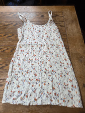 REFORMATION Puglia Slip Dress In White Floral Sz 10