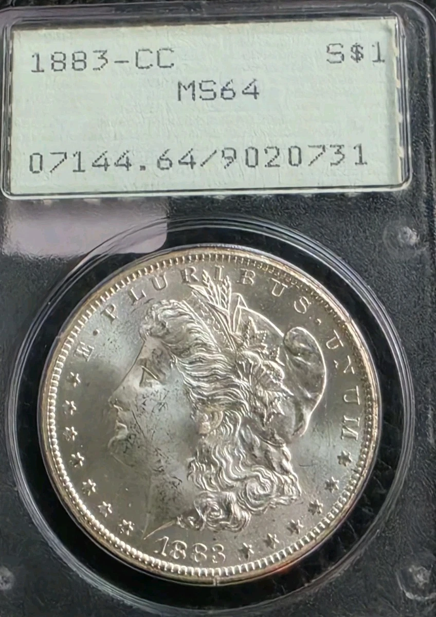 Carson City Grade MS 64 1883 Year Morgan US Dollars (1878-1921