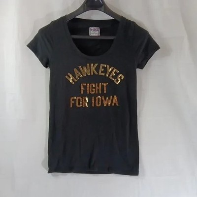 Victoria's Secret Pink With Fifth & Ocean T-shirt Women's Medium Iowa Hawkeyes