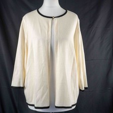 M&S Classic Cream Long Sleeve Size 16 Cardigan Pre-Owned