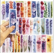 10pcs Flower Boarder Stickers- Scrapbook, Journal, DIY Crafts Cards