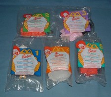 5 1995 McDONALD'S HAPPY MEAL INTERNATIONAL WORLD BARBIE SET - MIB
