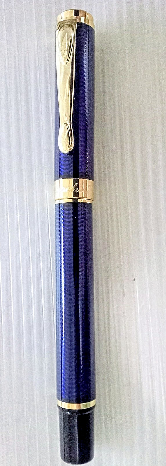 Luoshi 709 Heavy Metal Black & Blue Rollerball Pen Collectible Gift