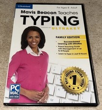 Mavis Beacon Teaches Typing - Family Edition Software DVD-ROM PC MAC NEW Sealed